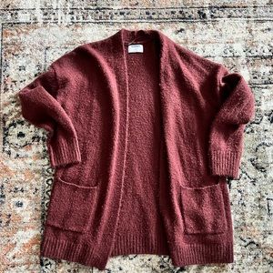 Burgundy Cardigan